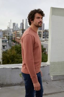 Velvet By Graham & Spencer ROMAN CREW NECK SWEATSHIRT Mens