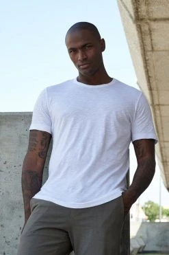 Velvet By Graham & Spencer Mens AMARO CREW NECK SLUB TEE