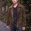 Velvet By Graham & Spencer Mens BOAZ FAUX SUEDE JACKET
