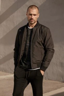 Velvet By Graham & Spencer Mens DOUGAL BOMBER JACKET