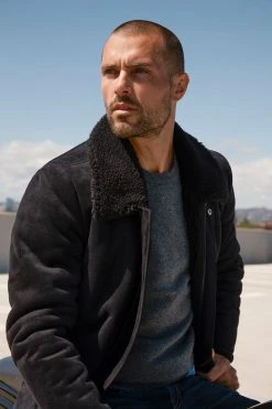 Velvet By Graham & Spencer BIRCH CASHMERE SWEATER Mens