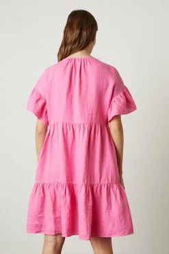 Velvet By Graham & Spencer NOOR LINEN TIERED DRESS Womens