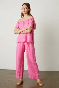 Velvet By Graham & Spencer Womens LOLA LINEN PANT