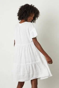 Velvet By Graham & Spencer NOOR LINEN TIERED DRESS Womens