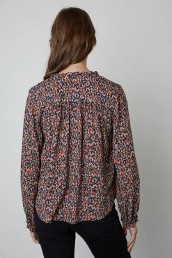 Velvet By Graham & Spencer IRIS PRINTED BLOUSE Womens