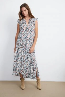 Velvet By Graham & Spencer Womens ROSETTA PRINTED BLOUSE 13 Velvet By Graham & Spencer Womens ROSETTA PRINTED BLOUSE