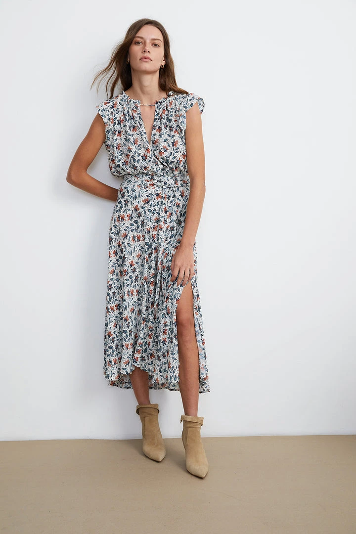 Velvet By Graham & Spencer Womens ROSETTA PRINTED BLOUSE 5 Velvet By Graham & Spencer Womens ROSETTA PRINTED BLOUSE