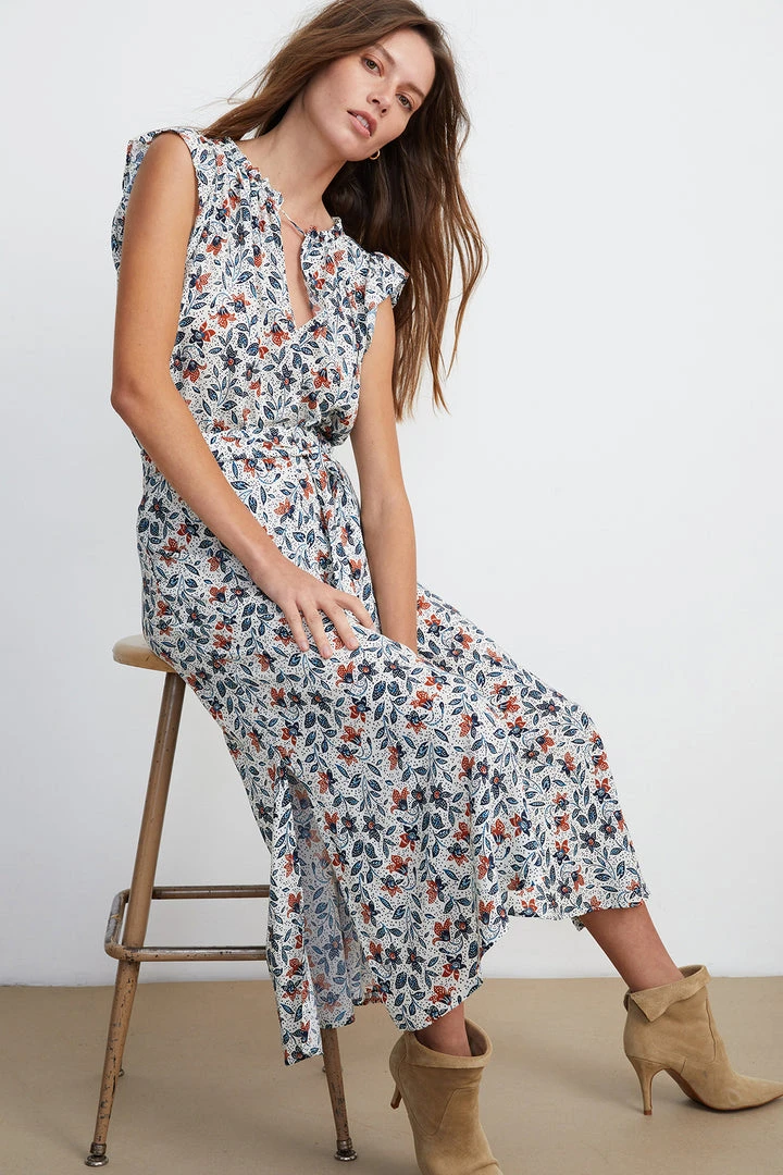 Velvet By Graham & Spencer Womens ROSETTA PRINTED BLOUSE 4 Velvet By Graham & Spencer Womens ROSETTA PRINTED BLOUSE