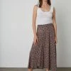 Velvet By Graham & Spencer Womens TITANIA PRINTED MIDI SKIRT