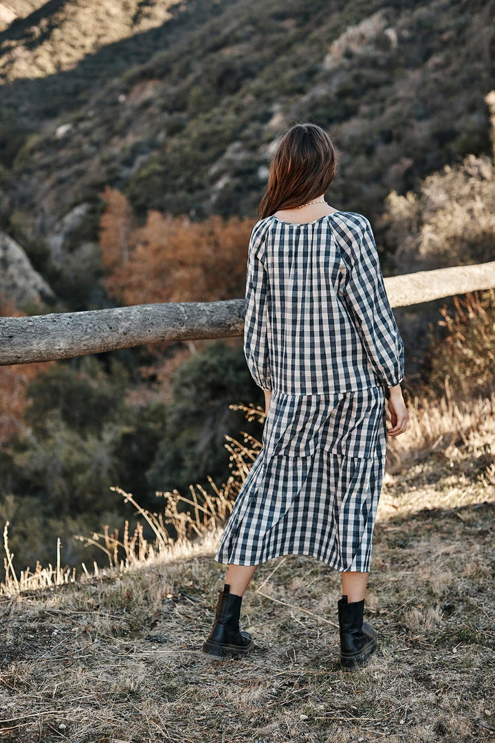 Velvet By Graham & Spencer Womens TRISH PRINTED GINGHAM DRESS 9 Velvet By Graham & Spencer Womens TRISH PRINTED GINGHAM DRESS