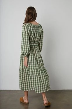 Velvet By Graham & Spencer Womens TRISH PRINTED GINGHAM DRESS 13 Velvet By Graham & Spencer Womens TRISH PRINTED GINGHAM DRESS