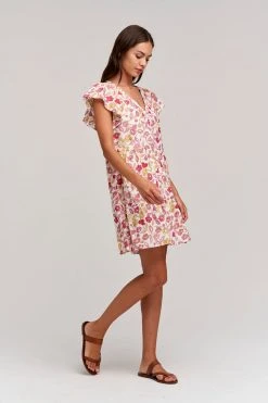 Velvet By Graham & Spencer Womens IVY PRINTED COTTON CAMBRIC DRESS