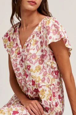 Velvet By Graham & Spencer Womens IVY PRINTED COTTON CAMBRIC DRESS