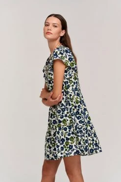 Velvet By Graham & Spencer Womens IVY PRINTED COTTON CAMBRIC DRESS