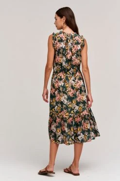 Velvet By Graham & Spencer Womens MORGAN PRINTED MIDI DRESS