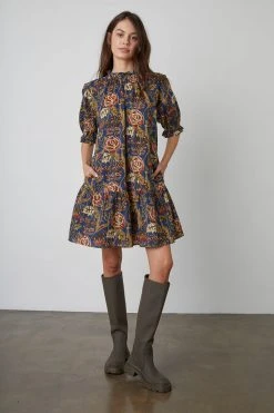 Velvet By Graham & Spencer TORY PRINTED DRESS