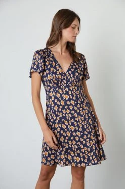 Velvet By Graham & Spencer DREW CHEETAH PRINT DRESS Womens