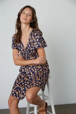 Velvet By Graham & Spencer DREW CHEETAH PRINT DRESS Womens