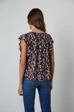 Velvet By Graham & Spencer FRANCINE CHEETAH PRINT BLOUSE Womens