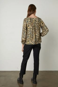 Velvet By Graham & Spencer Womens HADLEE PRINTED BLOUSE 12 Velvet By Graham & Spencer Womens HADLEE PRINTED BLOUSE