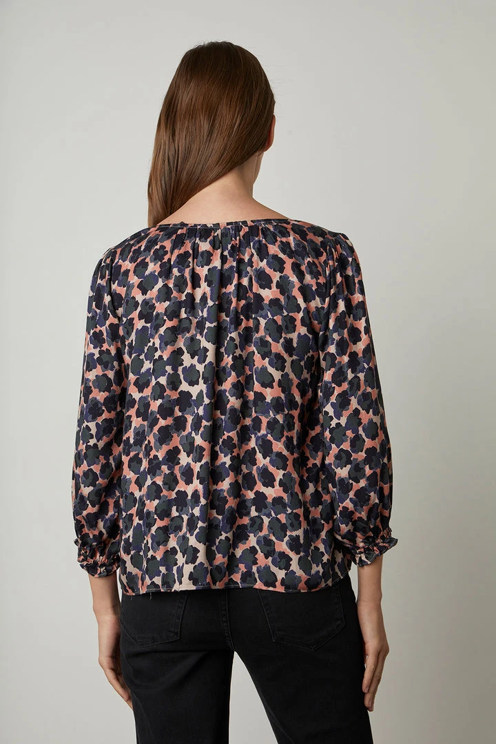 Velvet By Graham & Spencer Womens HADLEE PRINTED BLOUSE 9 Velvet By Graham & Spencer Womens HADLEE PRINTED BLOUSE