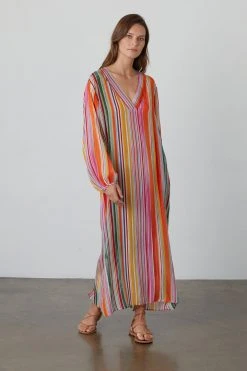 Velvet By Graham & Spencer PIA PRINTED MAXI DRESS