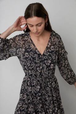 Velvet By Graham & Spencer Womens SELINA PRINTED BOHO DRESS