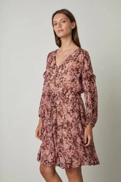 Velvet By Graham & Spencer Womens SELINA PRINTED BOHO DRESS