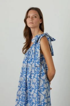 Velvet By Graham & Spencer JOANNA ONE SHOULDER PRINTED MAXI DRESS Womens