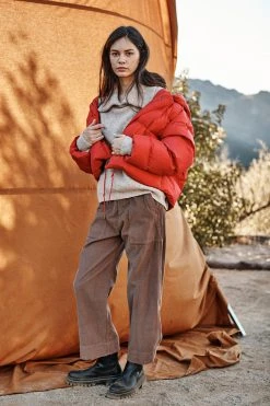 Velvet By Graham & Spencer VERA CORDUROY WIDE LEG PANT Womens