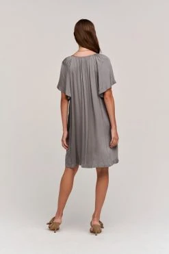 Velvet By Graham & Spencer SUZANNA SATIN VISCOSE DRESS