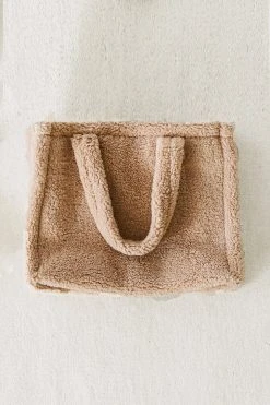 Velvet By Graham & Spencer SMALL COZY FAUX SHEARLING BAG