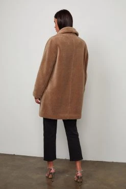 Velvet By Graham & Spencer TRISHELLE LUX SHERPA OVERSIZED COAT Womens