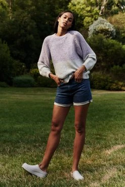 Velvet By Graham & Spencer SKYLAR COLORBLOCK SWEATER