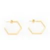 Velvet By Graham & Spencer HEXAGON HOOPS By SEOUL LITTLE