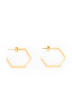 Velvet By Graham & Spencer HEXAGON HOOPS By SEOUL LITTLE
