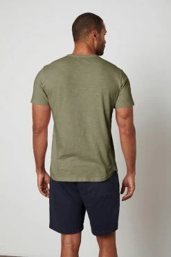 Velvet By Graham & Spencer Mens AMARO CREW NECK SLUB TEE