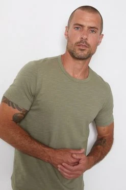 Velvet By Graham & Spencer Mens AMARO CREW NECK SLUB TEE