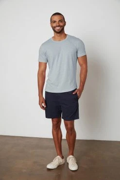 Velvet By Graham & Spencer Mens AMARO CREW NECK SLUB TEE