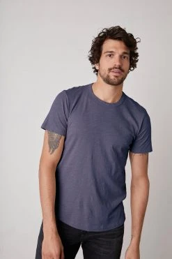 Velvet By Graham & Spencer Mens AMARO CREW NECK SLUB TEE