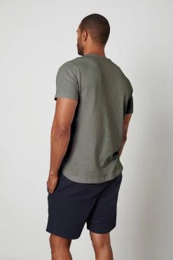 Velvet By Graham & Spencer Mens AMARO CREW NECK SLUB TEE