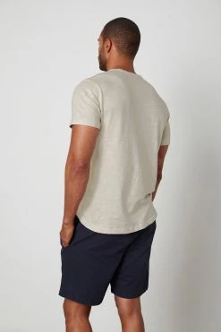 Velvet By Graham & Spencer Mens AMARO CREW NECK SLUB TEE