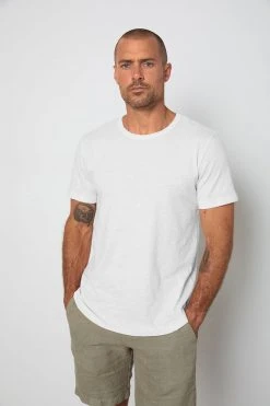 Velvet By Graham & Spencer Mens AMARO CREW NECK SLUB TEE