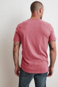 Velvet By Graham & Spencer Mens AMARO CREW NECK SLUB TEE