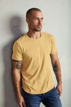 Velvet By Graham & Spencer Mens AMARO CREW NECK SLUB TEE