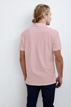 Velvet By Graham & Spencer Mens RANDALL COTTON SLUB POLO