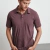 Velvet By Graham & Spencer Mens RANDALL COTTON SLUB POLO