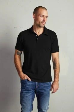 Velvet By Graham & Spencer RANDALL COTTON SLUB POLO Mens