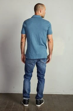 Velvet By Graham & Spencer RANDALL COTTON SLUB POLO Mens