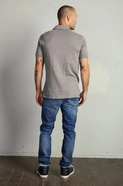 Velvet By Graham & Spencer RANDALL COTTON SLUB POLO